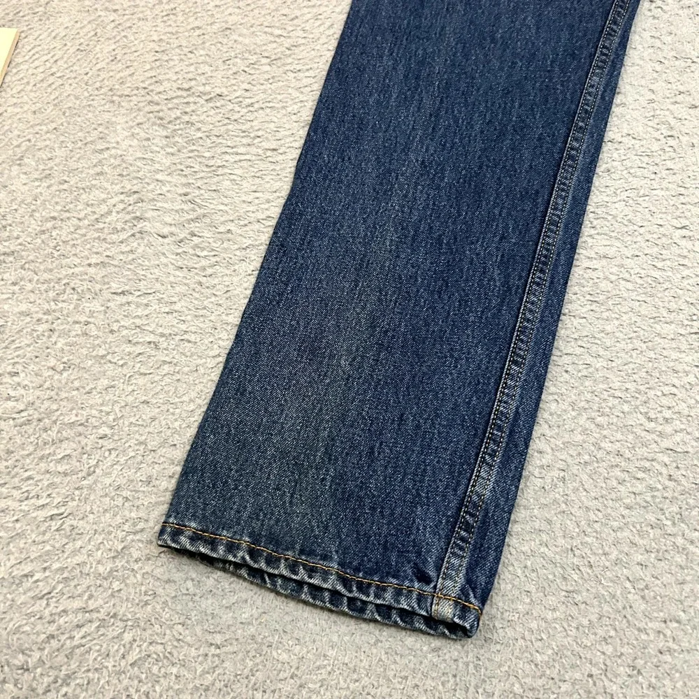 Levis Jeans Mens 36x32‎ Blue Denim 505 Regular Straight American Work Wear Dark
